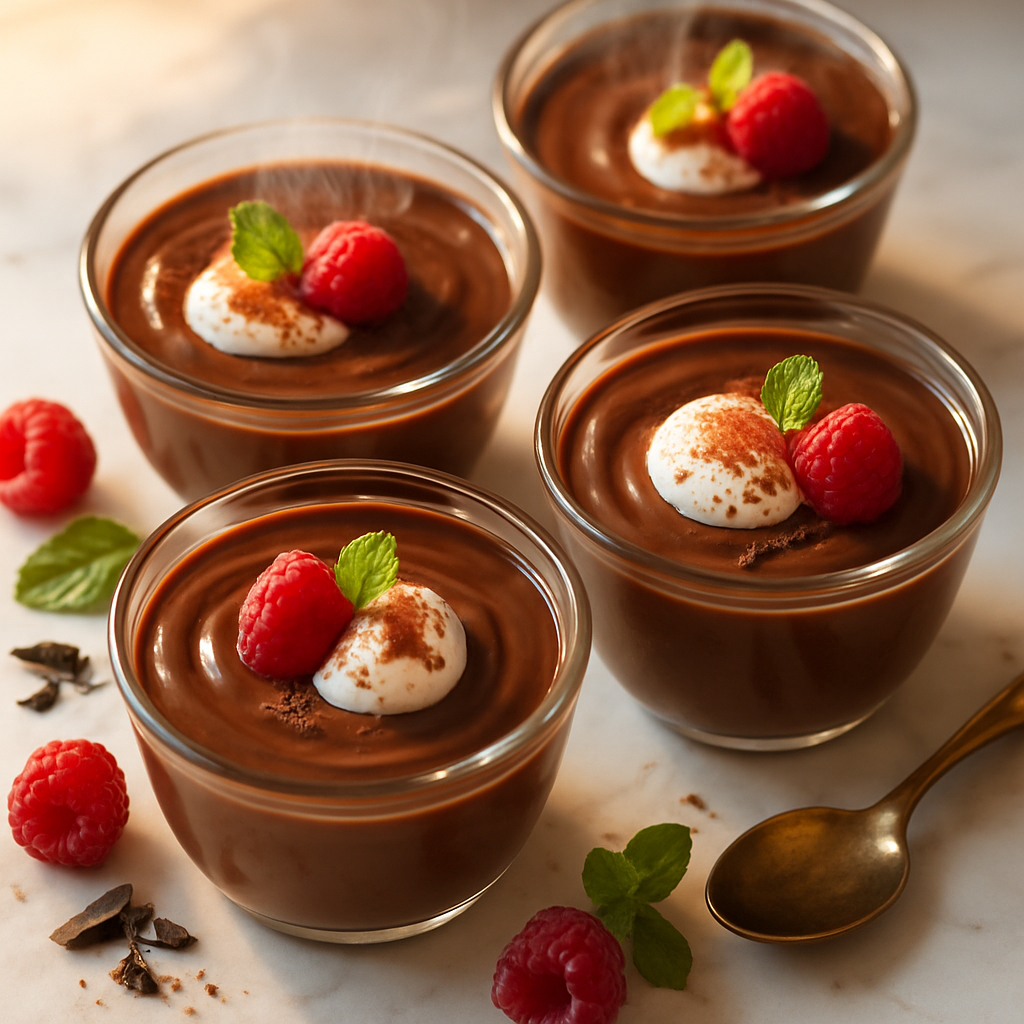 Creamy Chocolate Pudding Cups