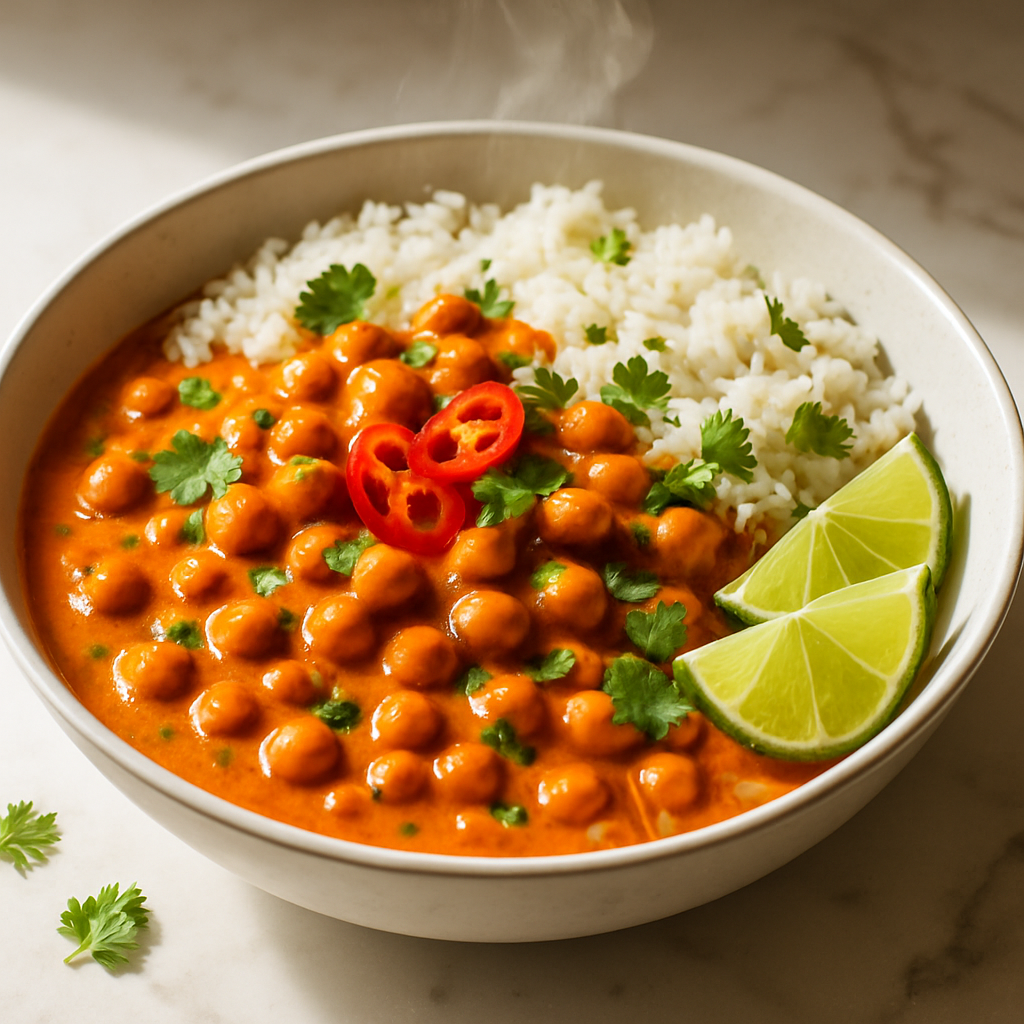 Creamy Coconut Chickpea Tikka Masala