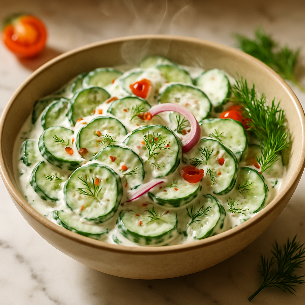 Creamy Cucumber Dill Salad