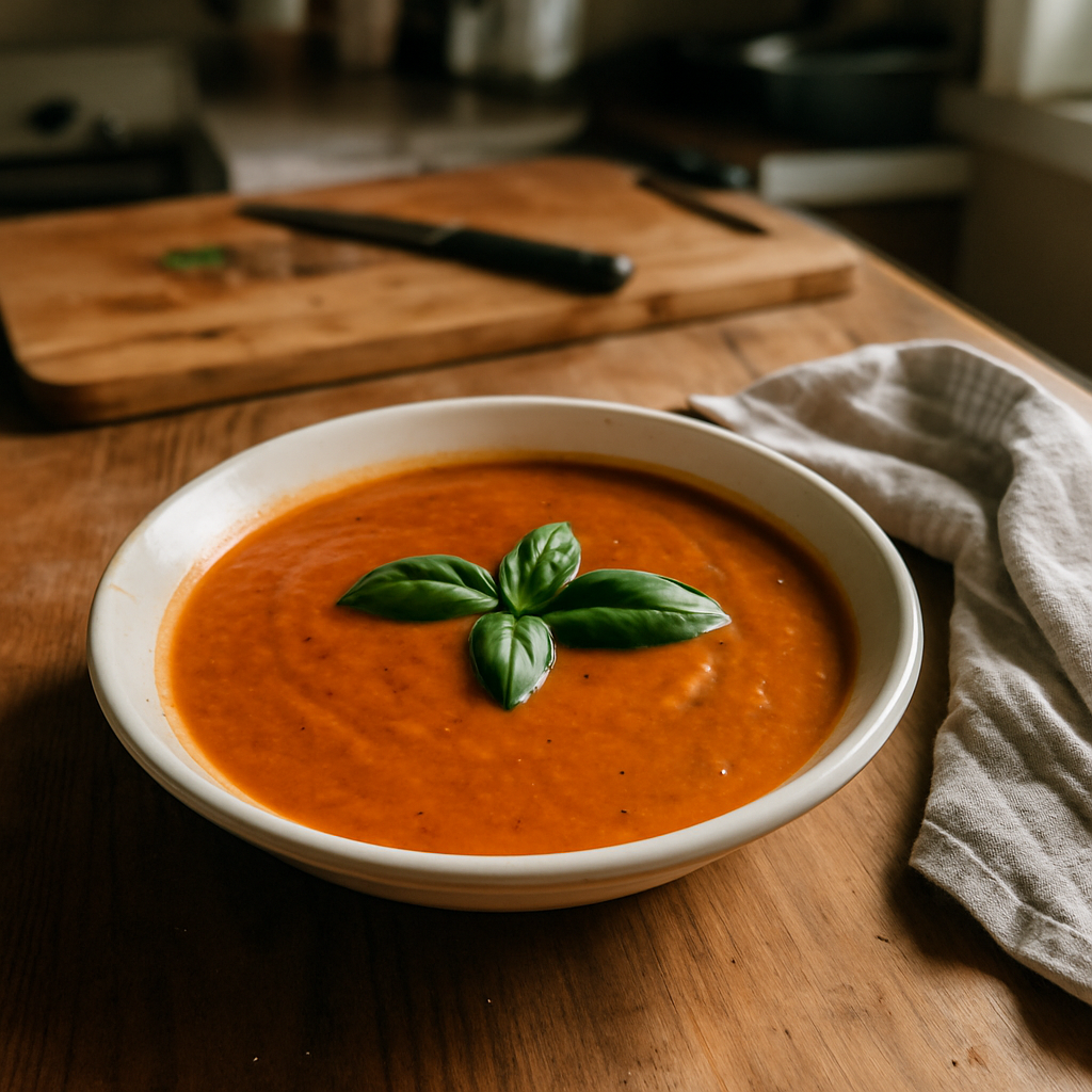 This Creamy Dreamy Tomato Basil Soup Will Warm Your Soul