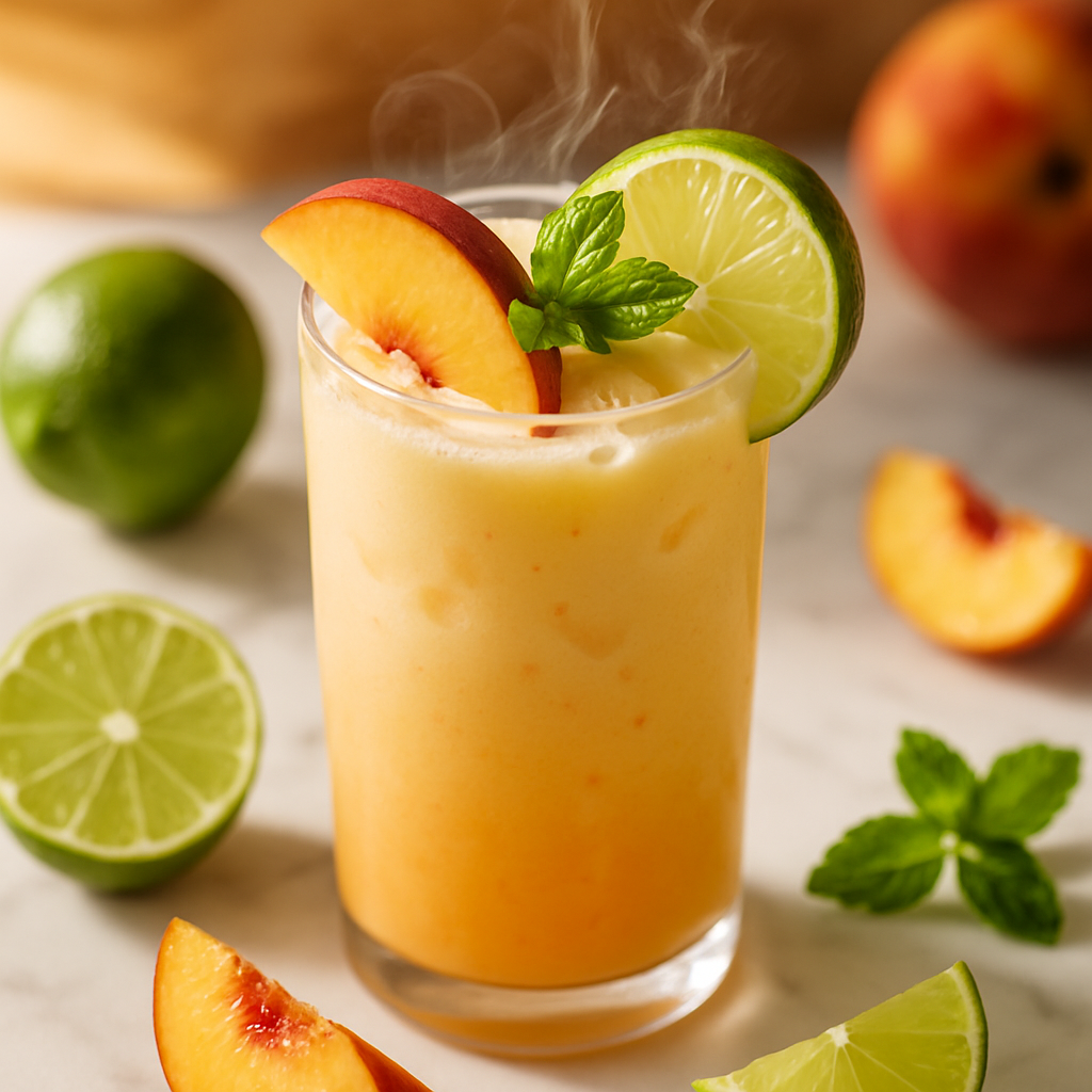 Creamy Peach Limeade