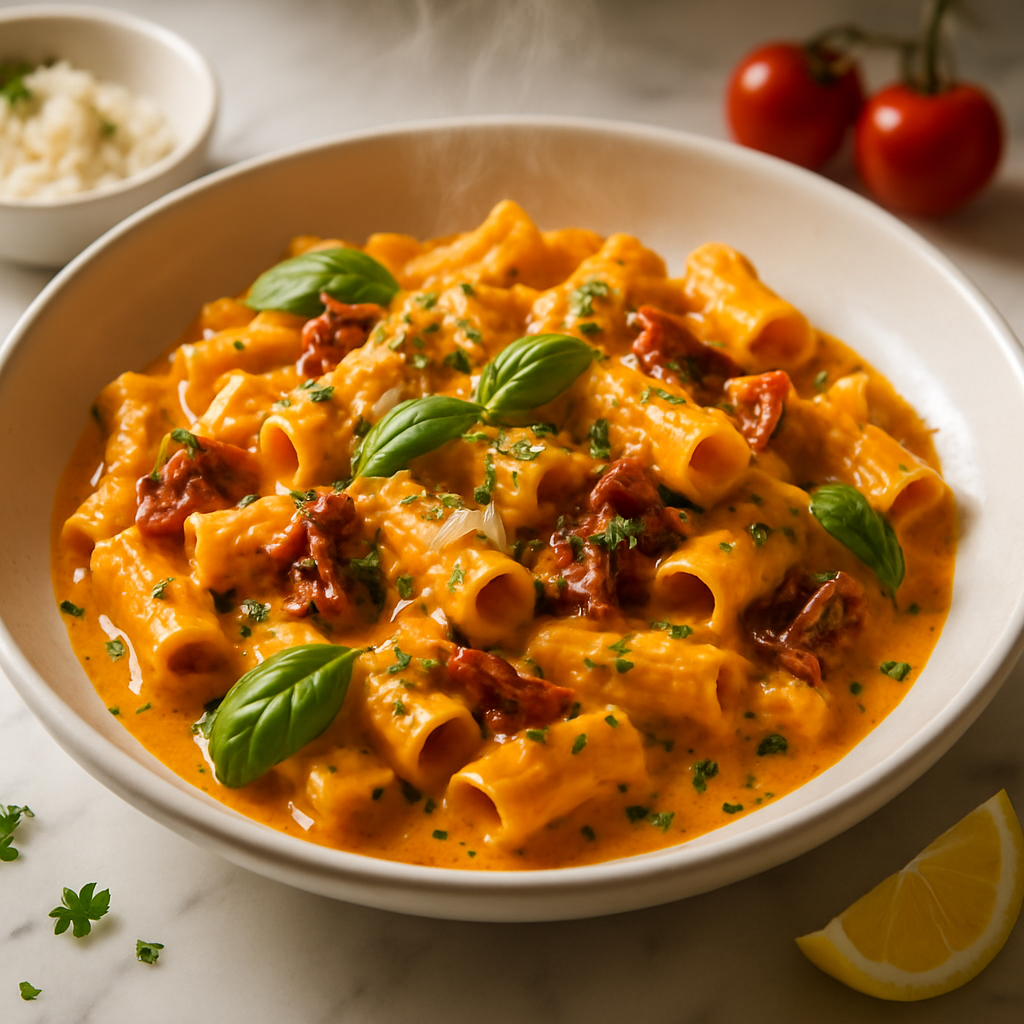 Creamy Sun Dried Tomato Pasta