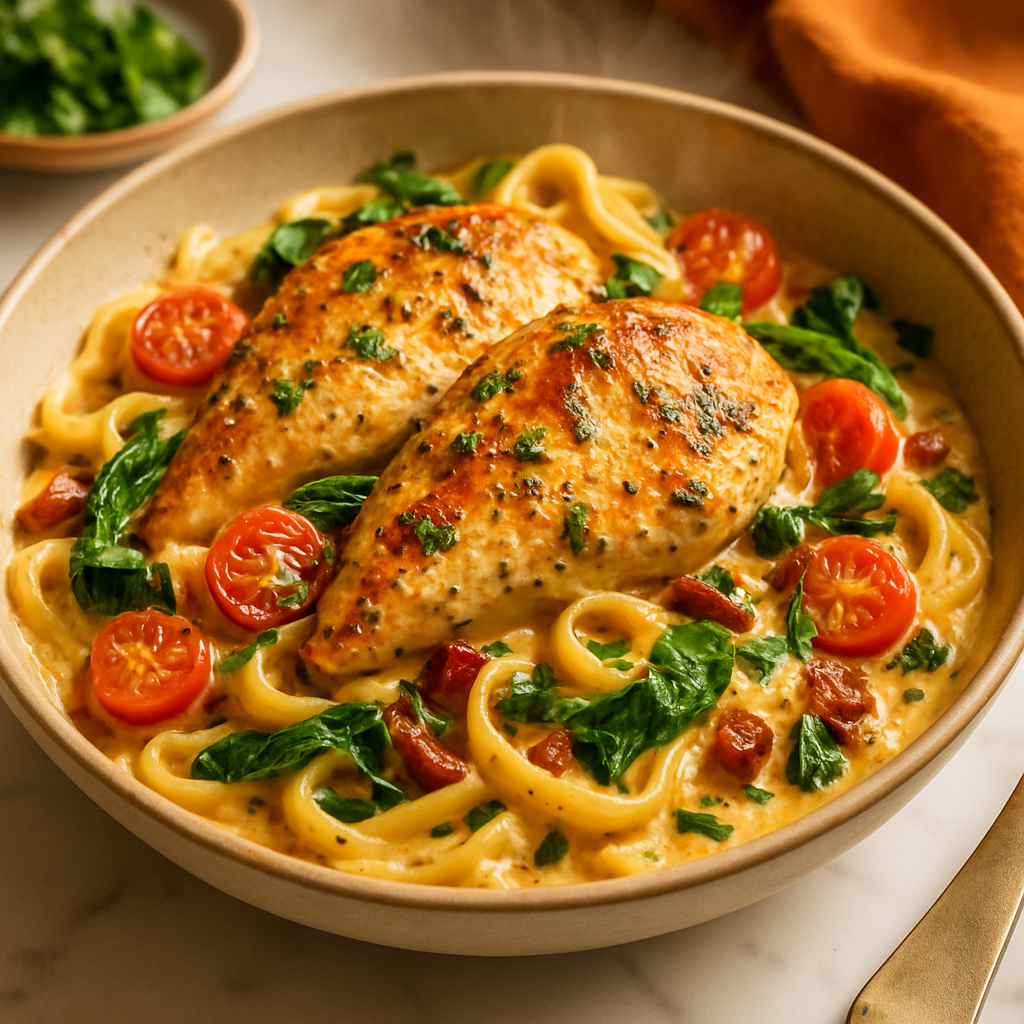 Creamy Tuscan Chicken Pasta