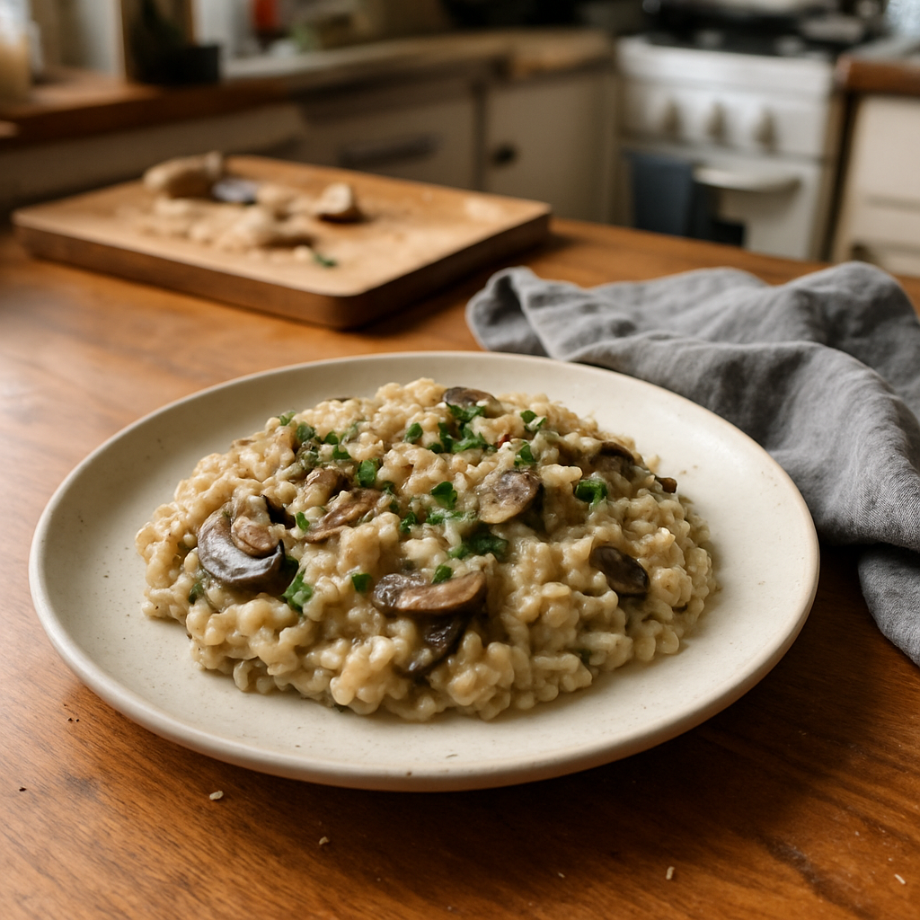 The Creamy Vegan Mushroom Risotto That Will Change Your Dinner Routine