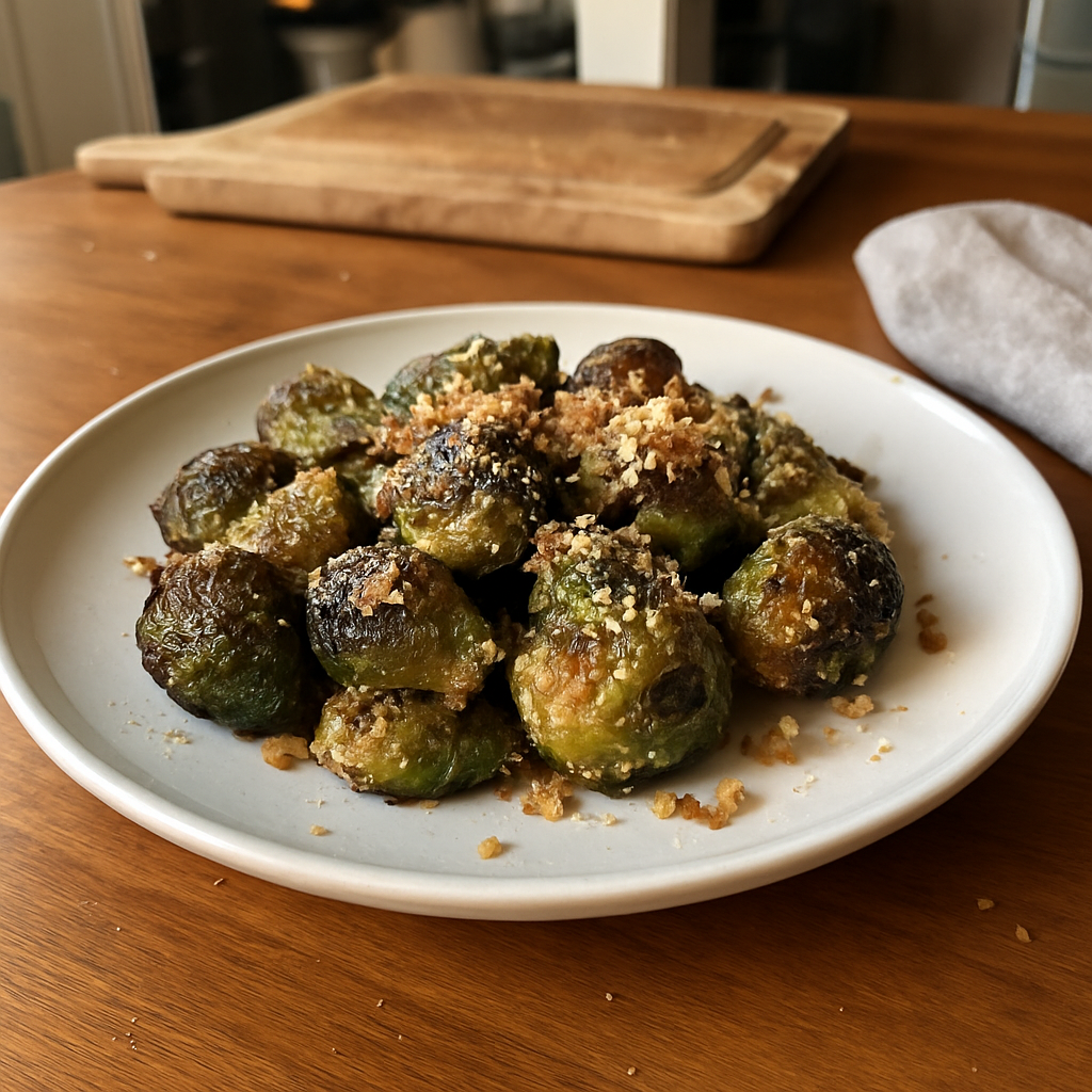 The Ultimate Crispy Air Fryer Garlic Parmesan Brussels Sprouts Recipe You Must Try