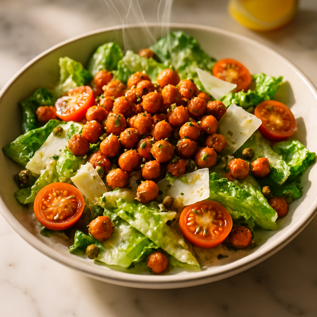 Crispy Chickpea Caesar Salad