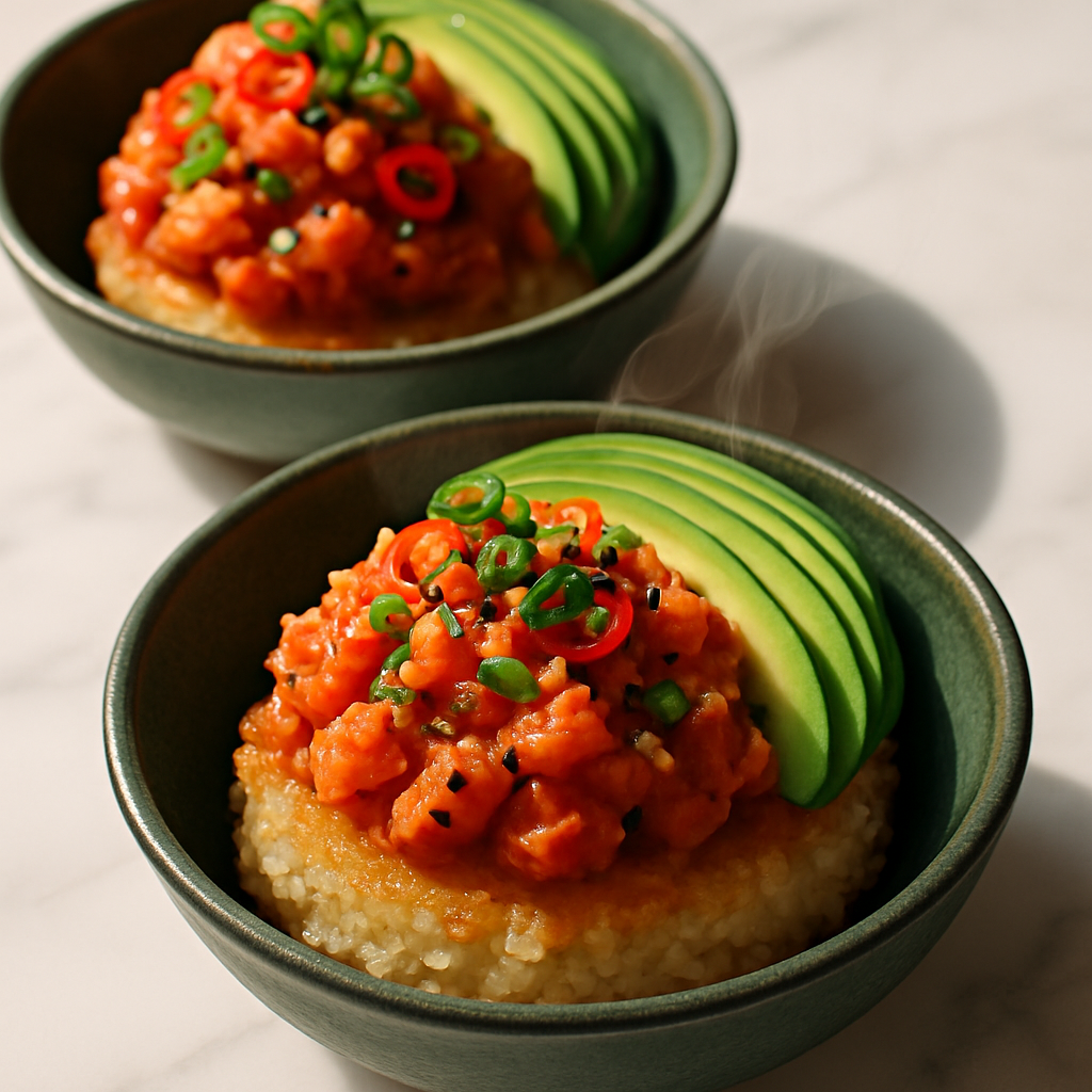 Crispy Crunchy Rice Bowls with Spicy Tuna