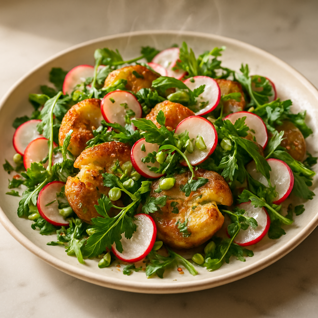 Crispy Smashed Potato Salad