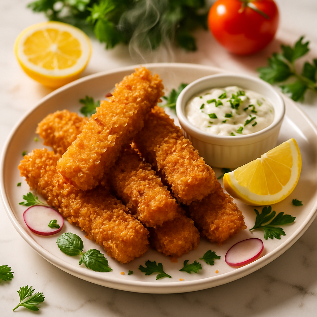 Crunchy Homemade Fish Sticks