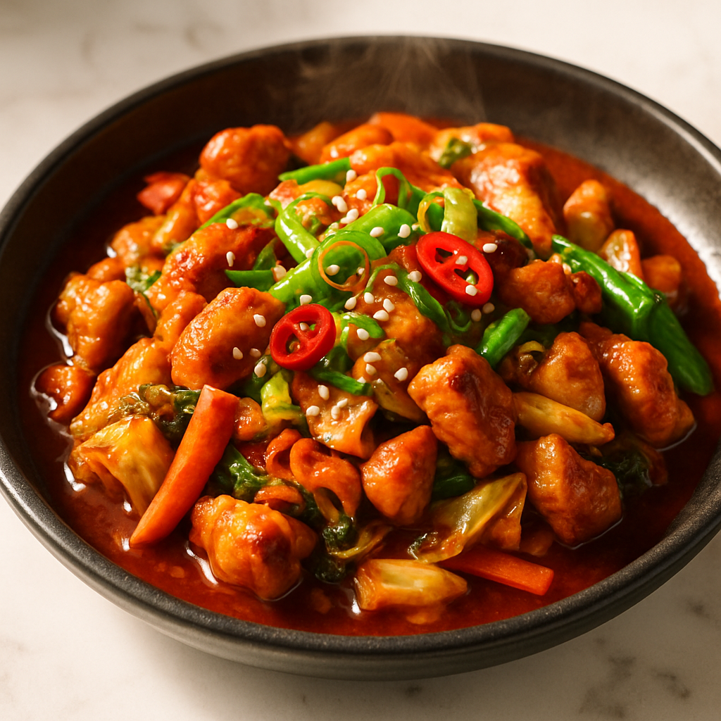 Dakgalbi Korean Spicy Stir-Fried Chicken