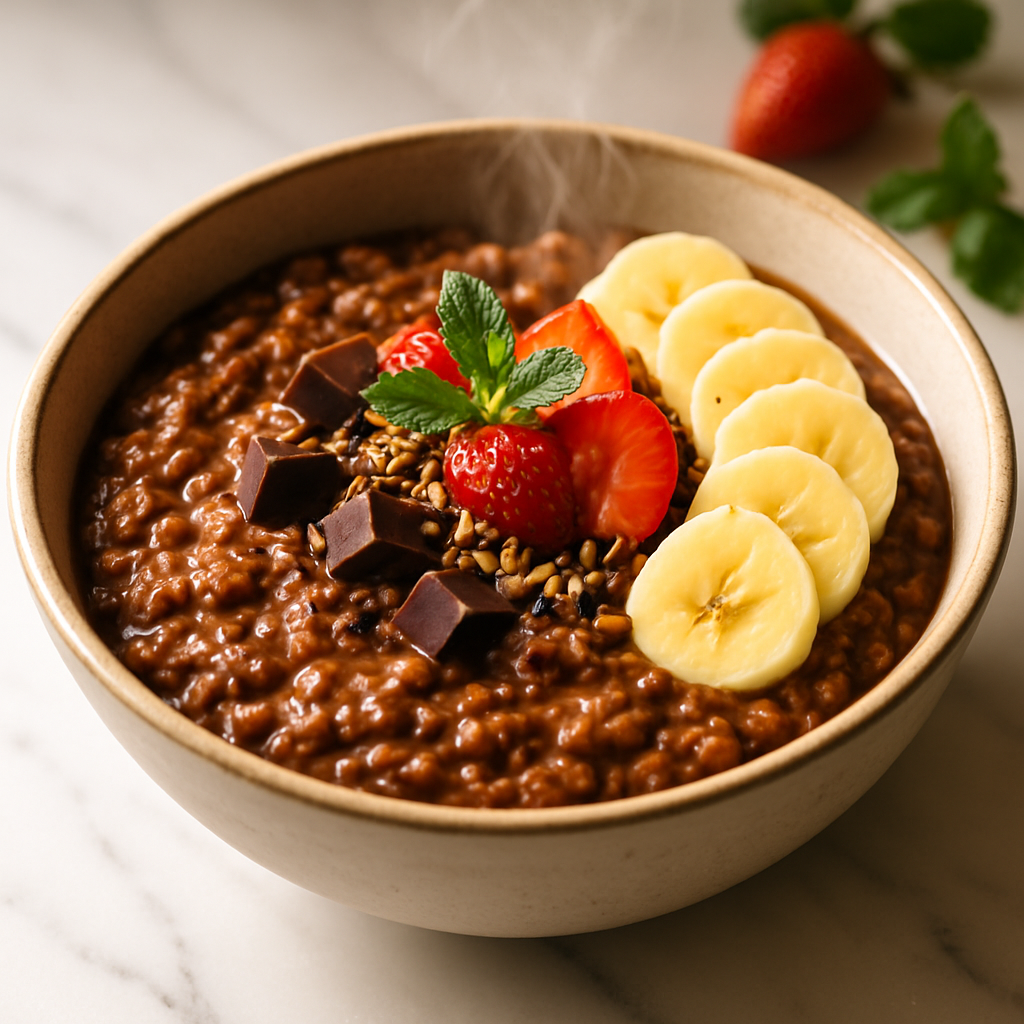 Dark Chocolate Banana Oats