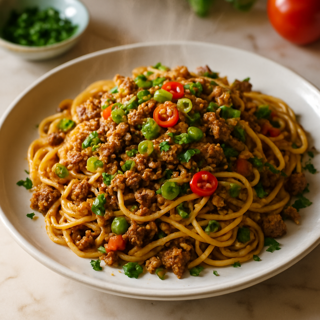 Dirty Rice Spaghetti