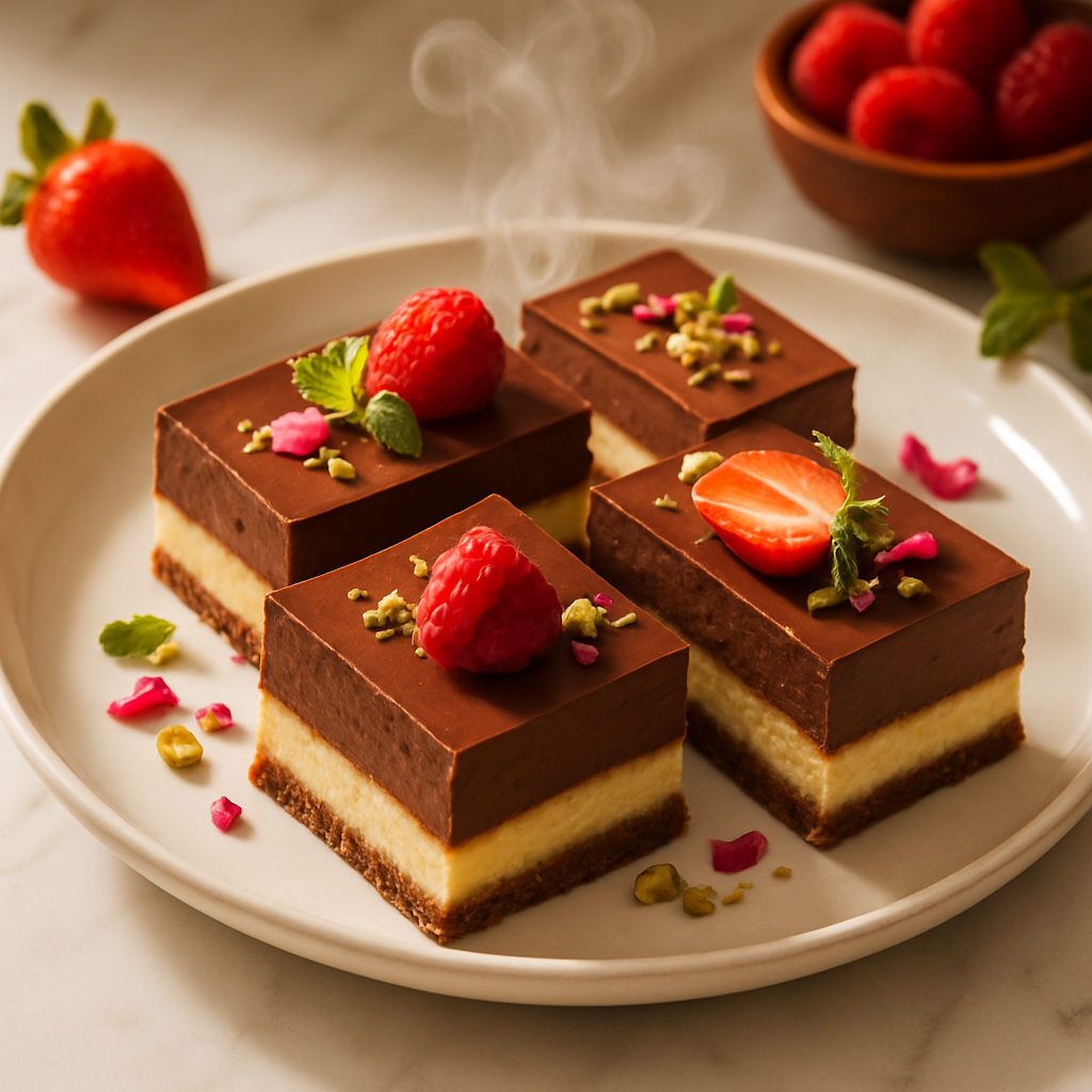 Dubai Chocolate Cheesecake Bars