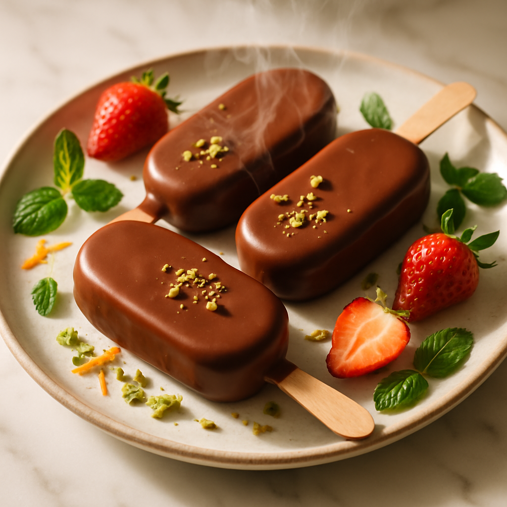 Dubai Chocolate Magnum Style Ice Cream Bars