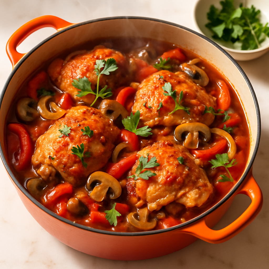 Dutch Oven Chicken Cacciatore