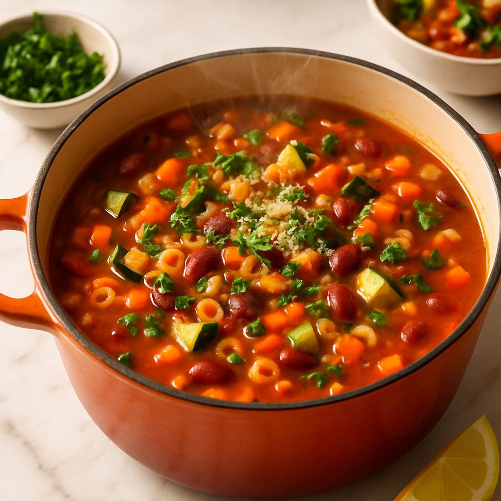 Dutch Oven Vegetable Minestrone