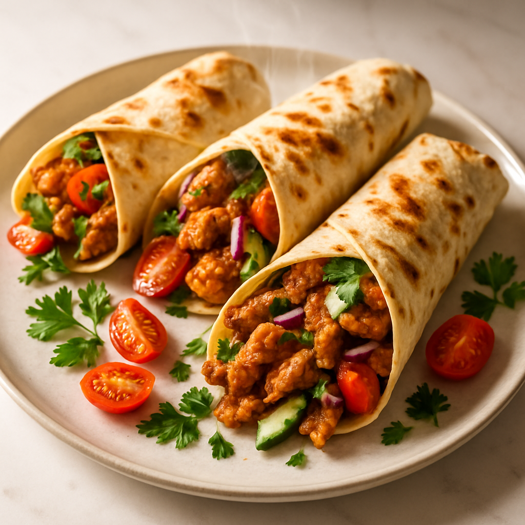 Easy Chicken Shawarma Wraps