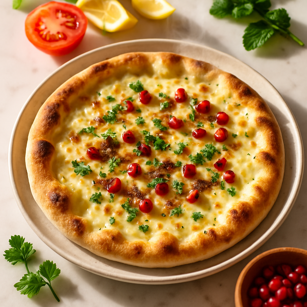 Easy Manoushe Flatbread with Cheese