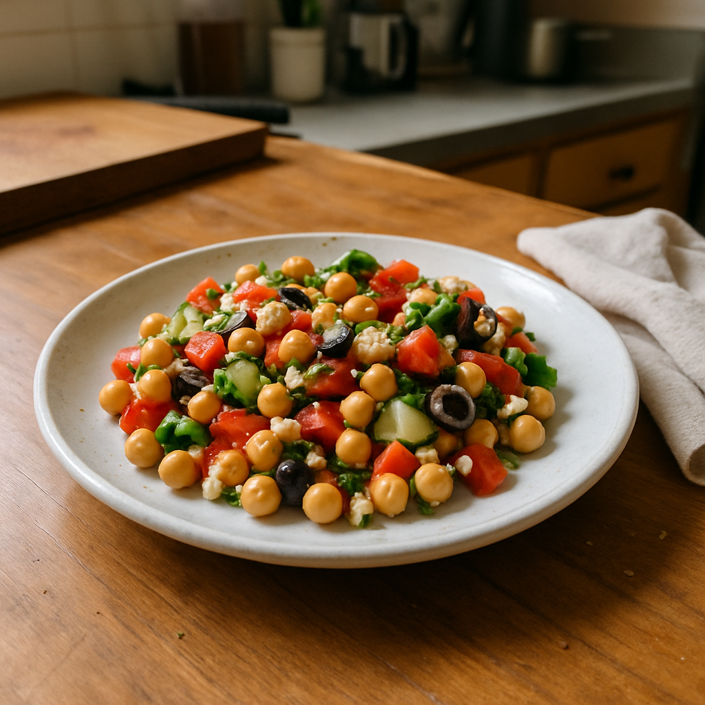 This Easy Mediterranean Chickpea Salad Will Brighten Your Day!