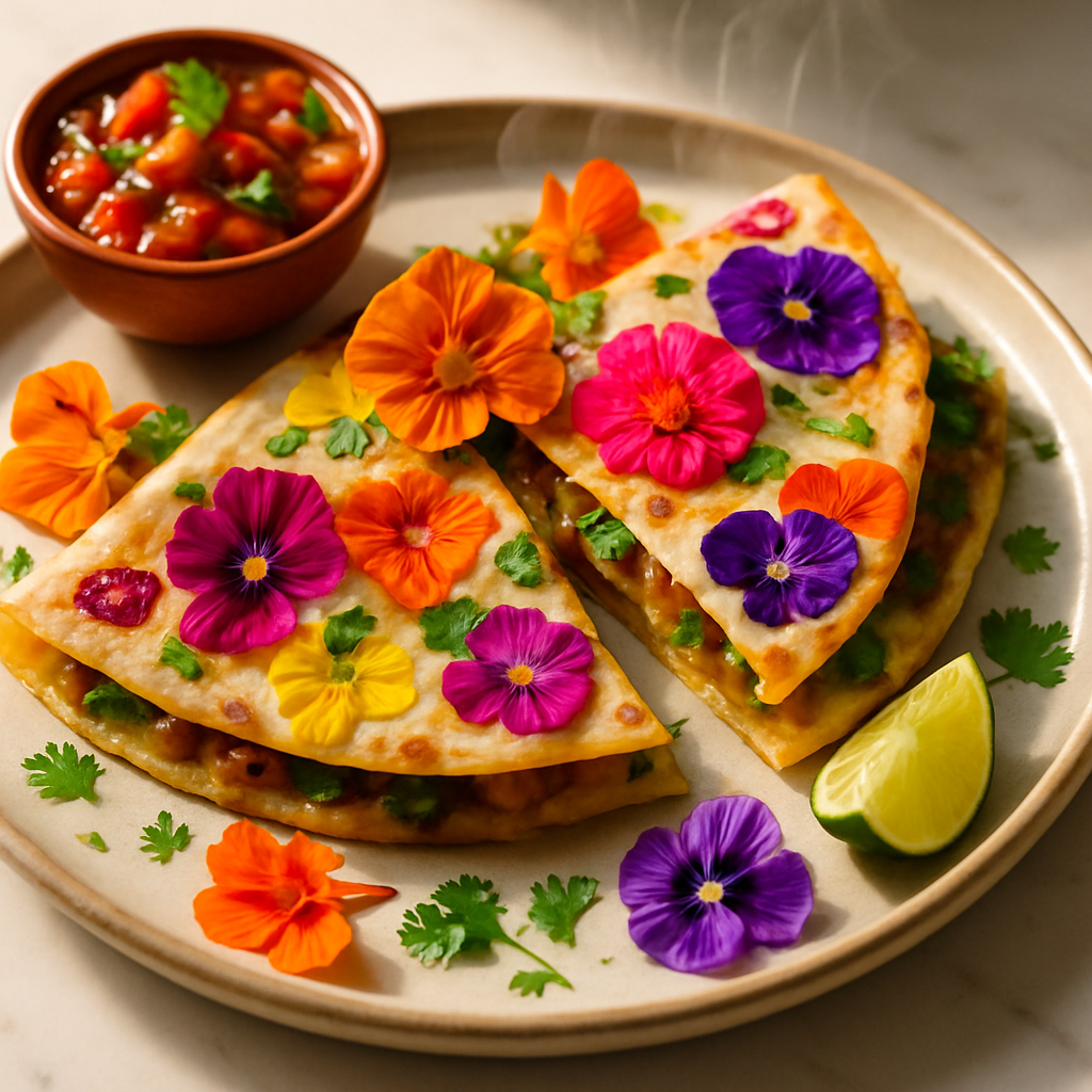 Flower Quesadillas
