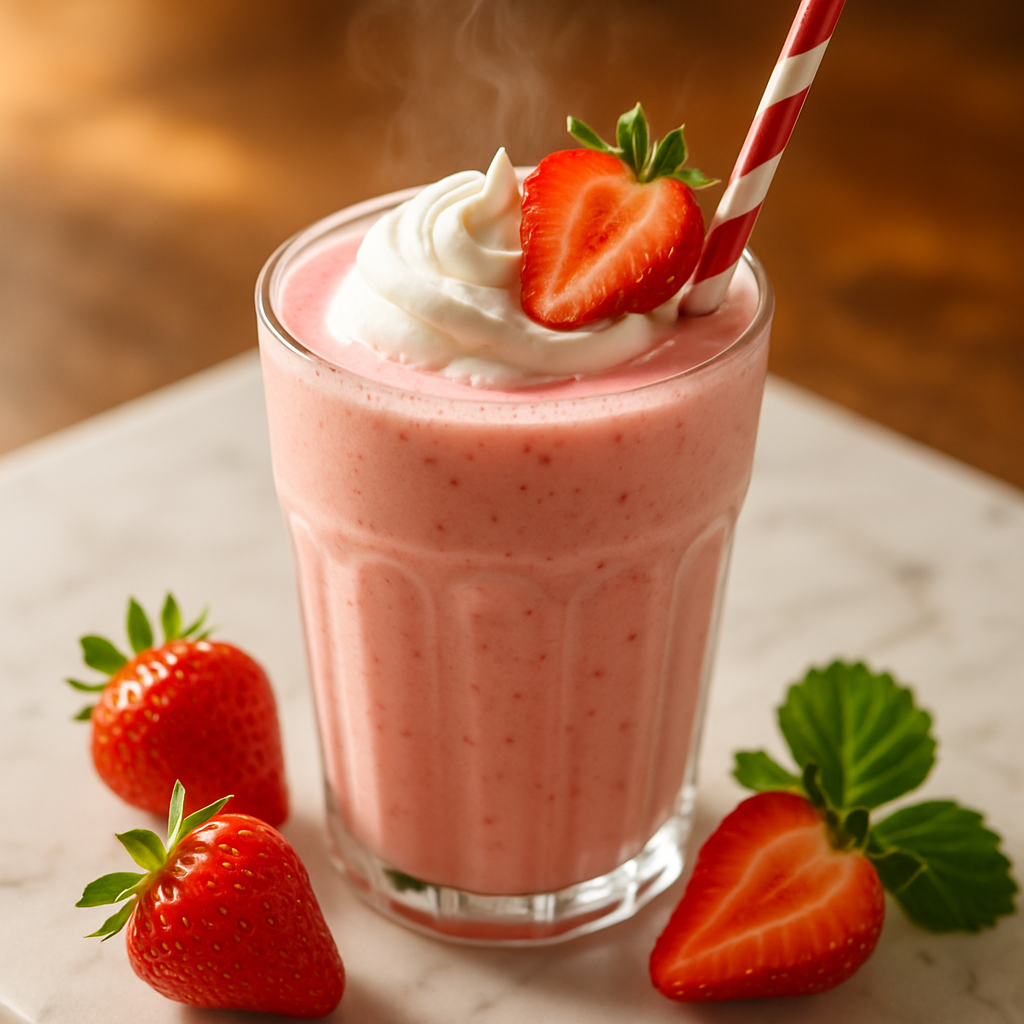 Fresh Strawberry Milkshake