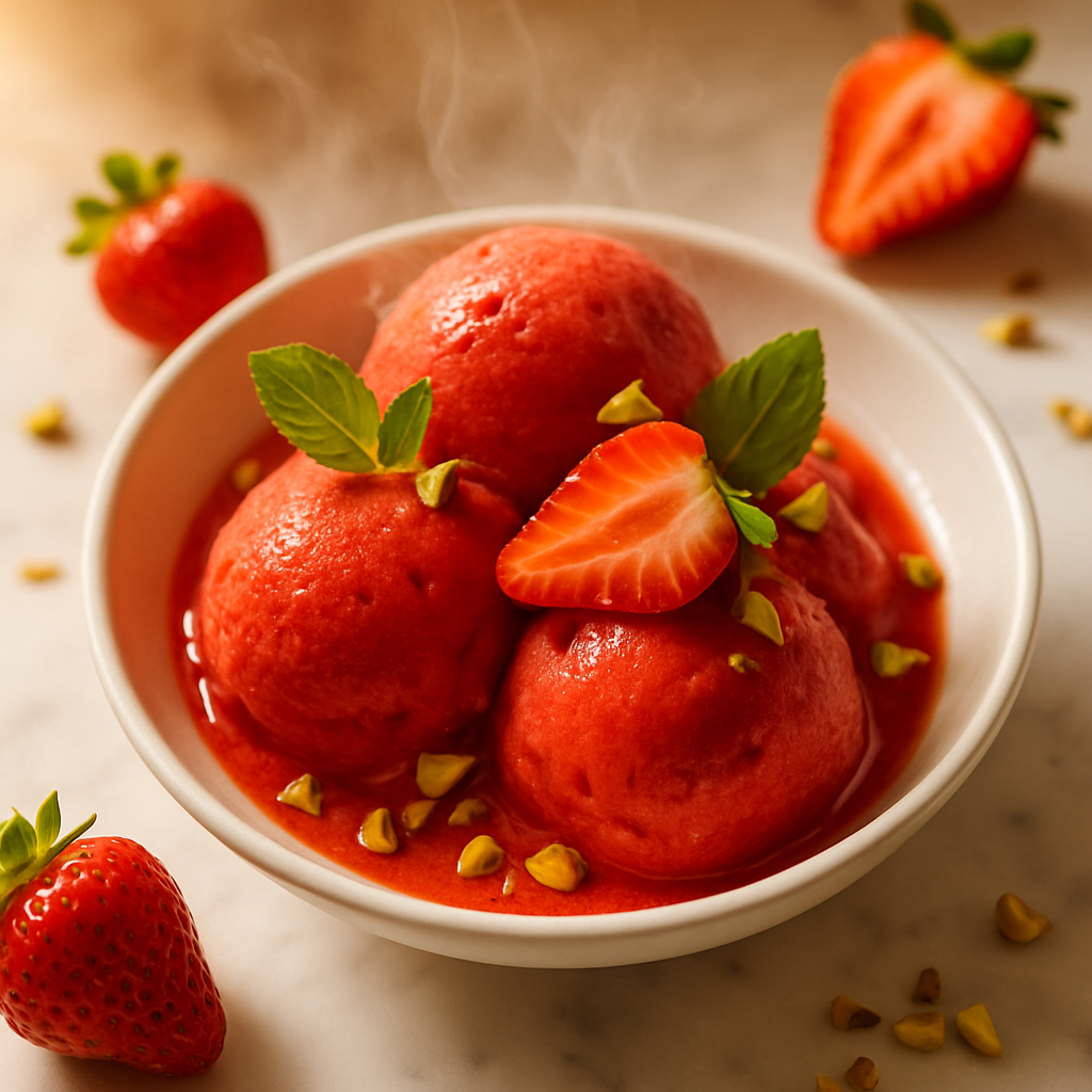 Fresh Strawberry Sorbet