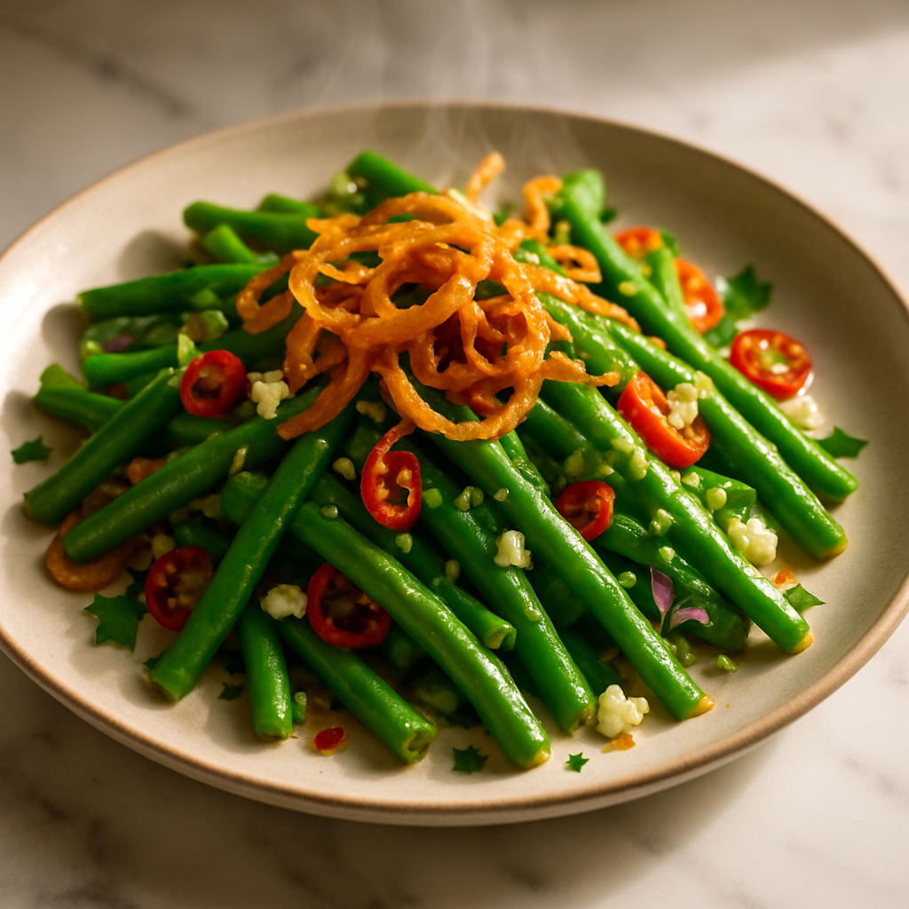 Fried Onion Green Bean Salad