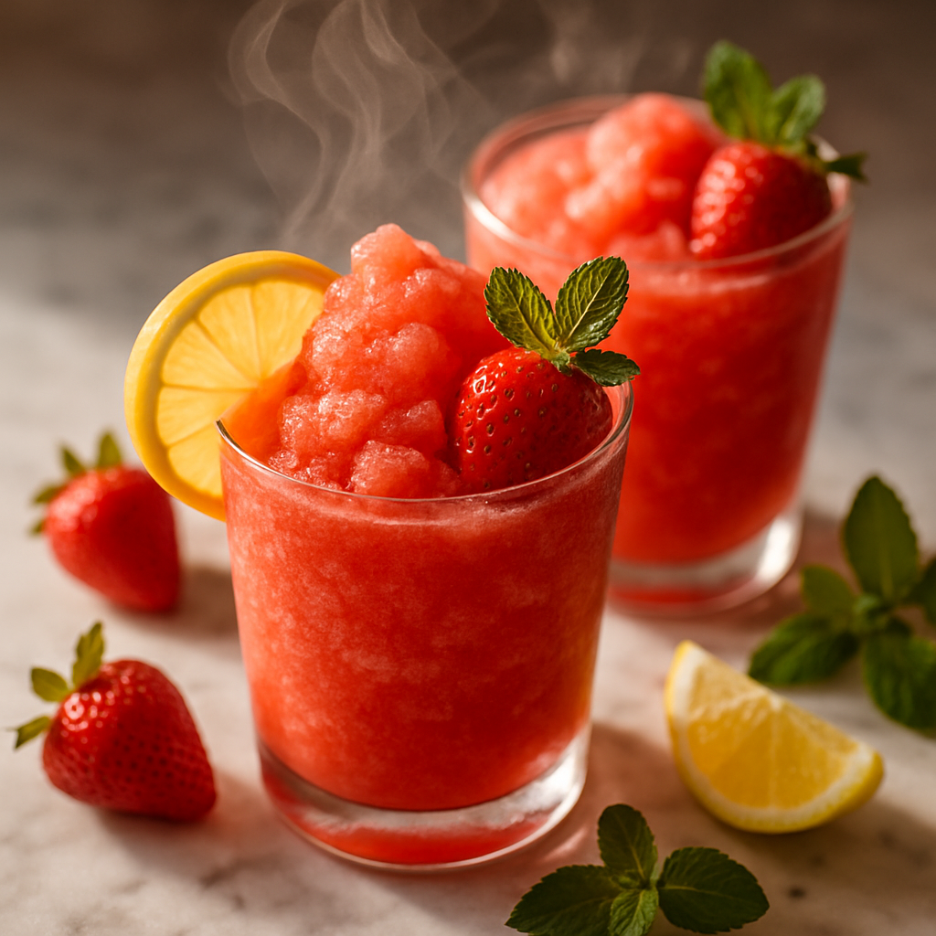 Frozen Strawberry Lemonade Slush