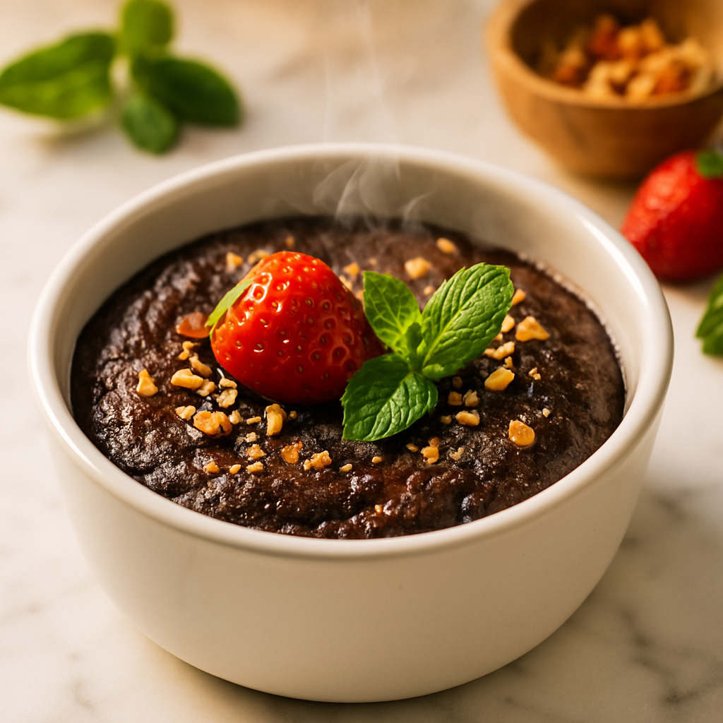 Fudgy Microwave Brownie