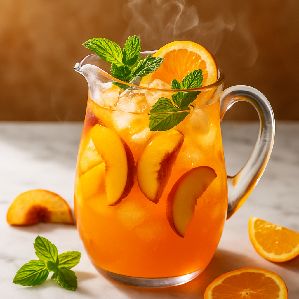 Fuzzy Navel Mocktail Pitcher