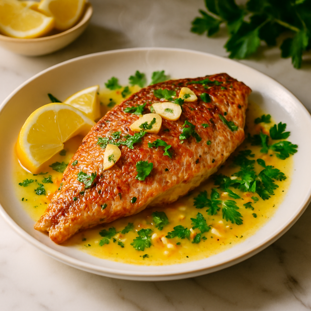 Garlic Butter Red Snapper
