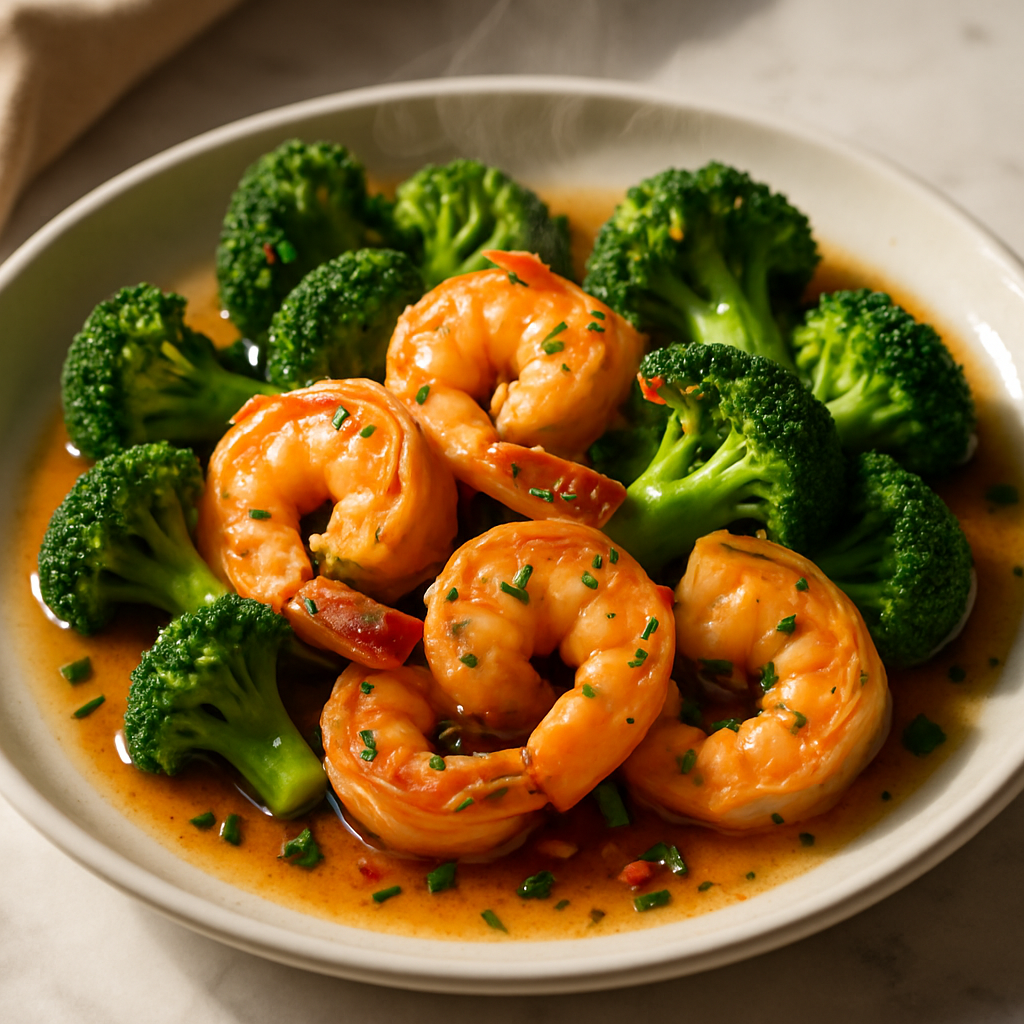 Garlic Butter Shrimp with Broccoli
