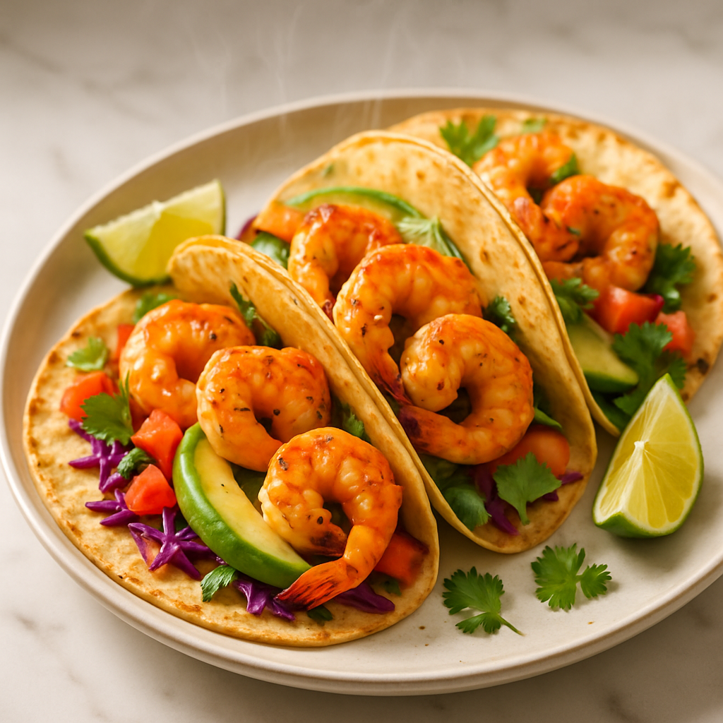Garlic Butter Shrimp Tacos