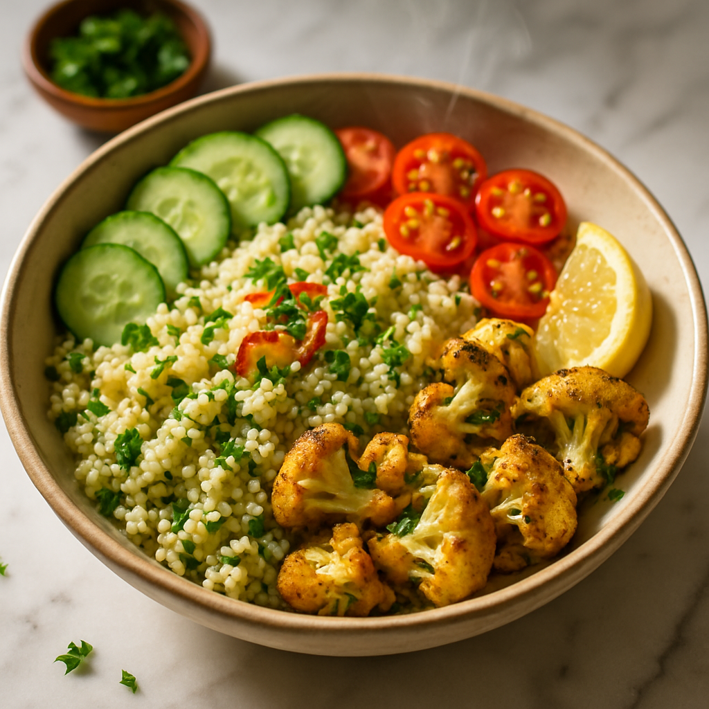 Garlic Herb Couscous Bowl