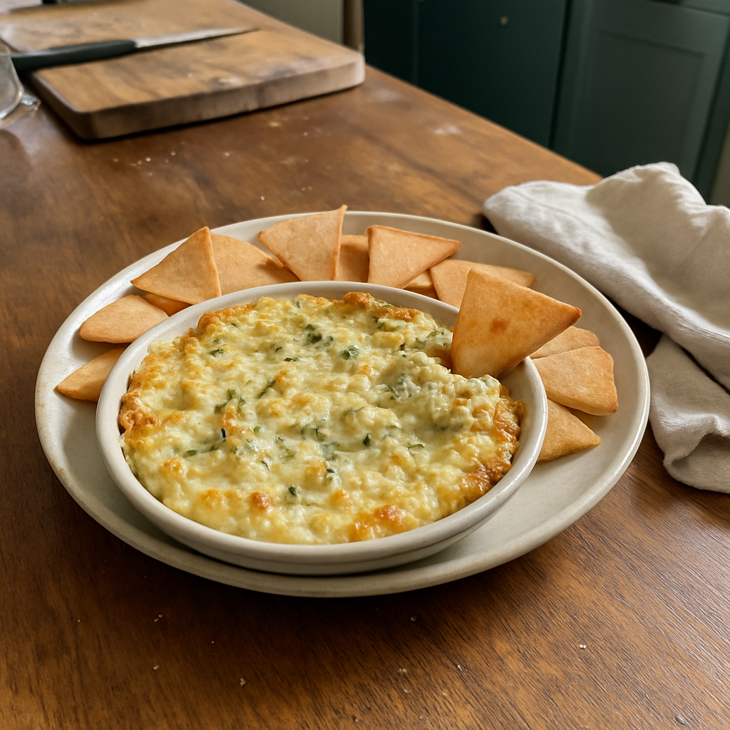 The Irresistible Garlic Parmesan Artichoke Dip You Can’t Stop Eating