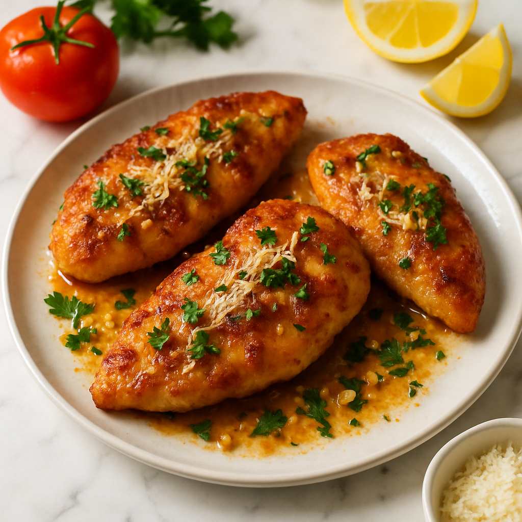 Garlic Parmesan Chicken Cutlets