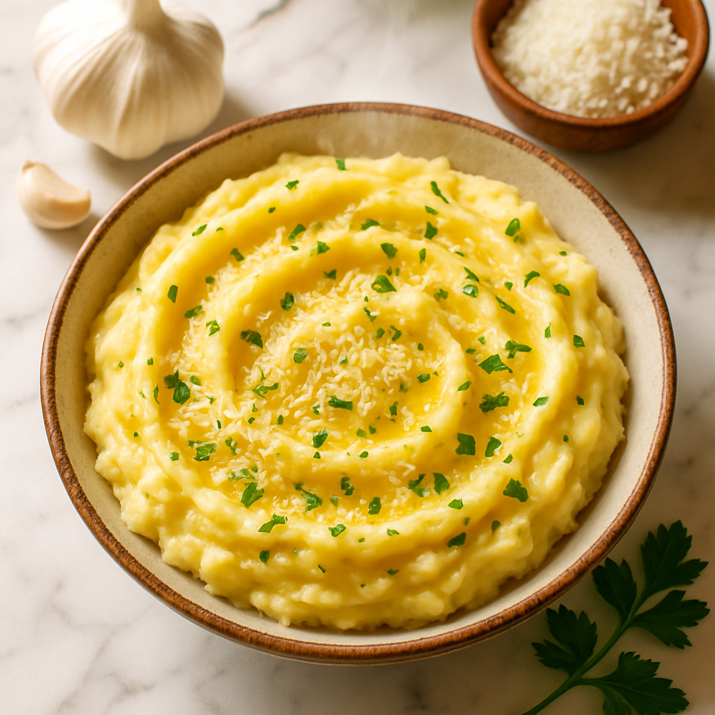 Garlic Parmesan Mashed Potatoes