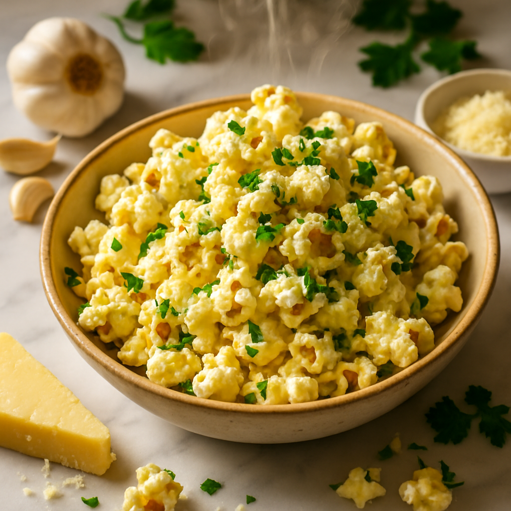 Garlic Parmesan Popcorn