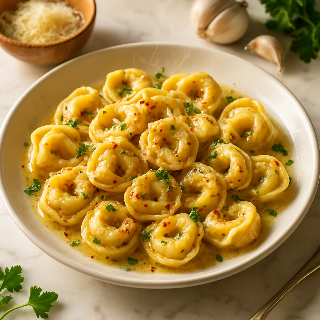 Garlic Parmesan Tortellini