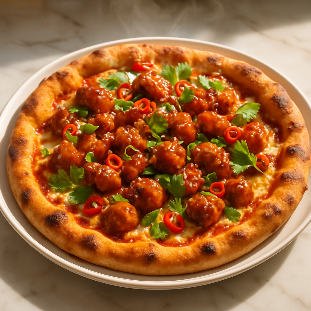 General Tso Chicken Pizza