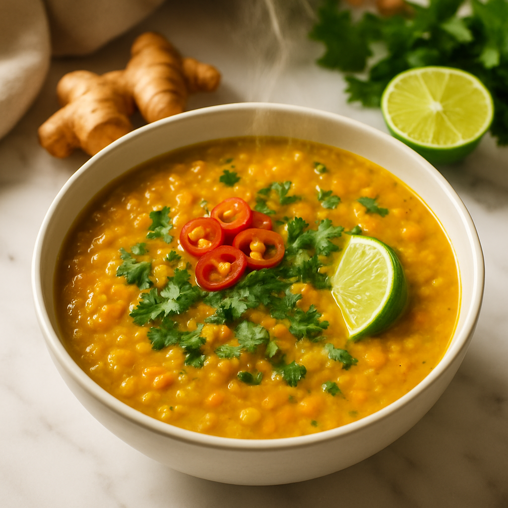 Ginger Turmeric Lentil Soup