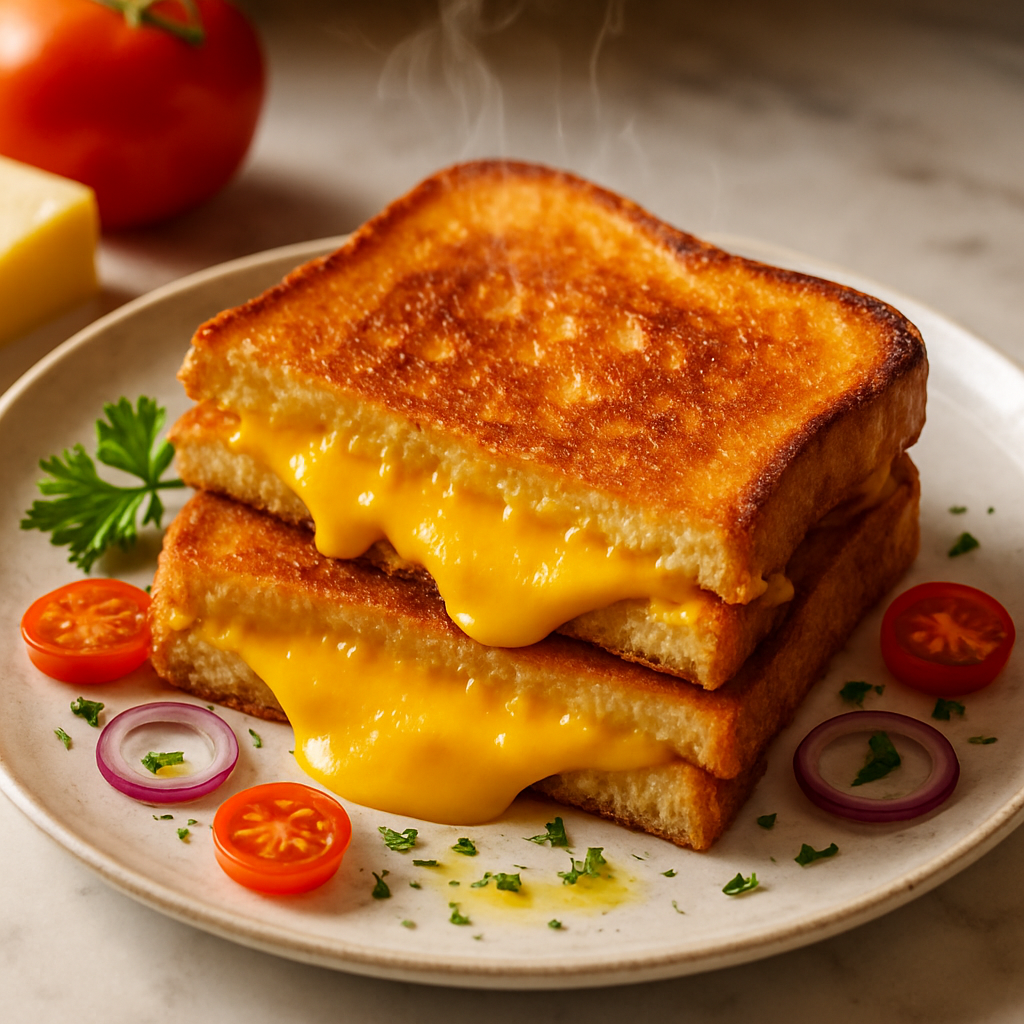 Golden Grilled Cheese Sandwich