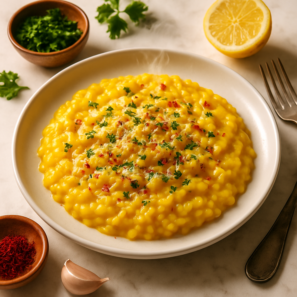 Golden Saffron Risotto Milanese