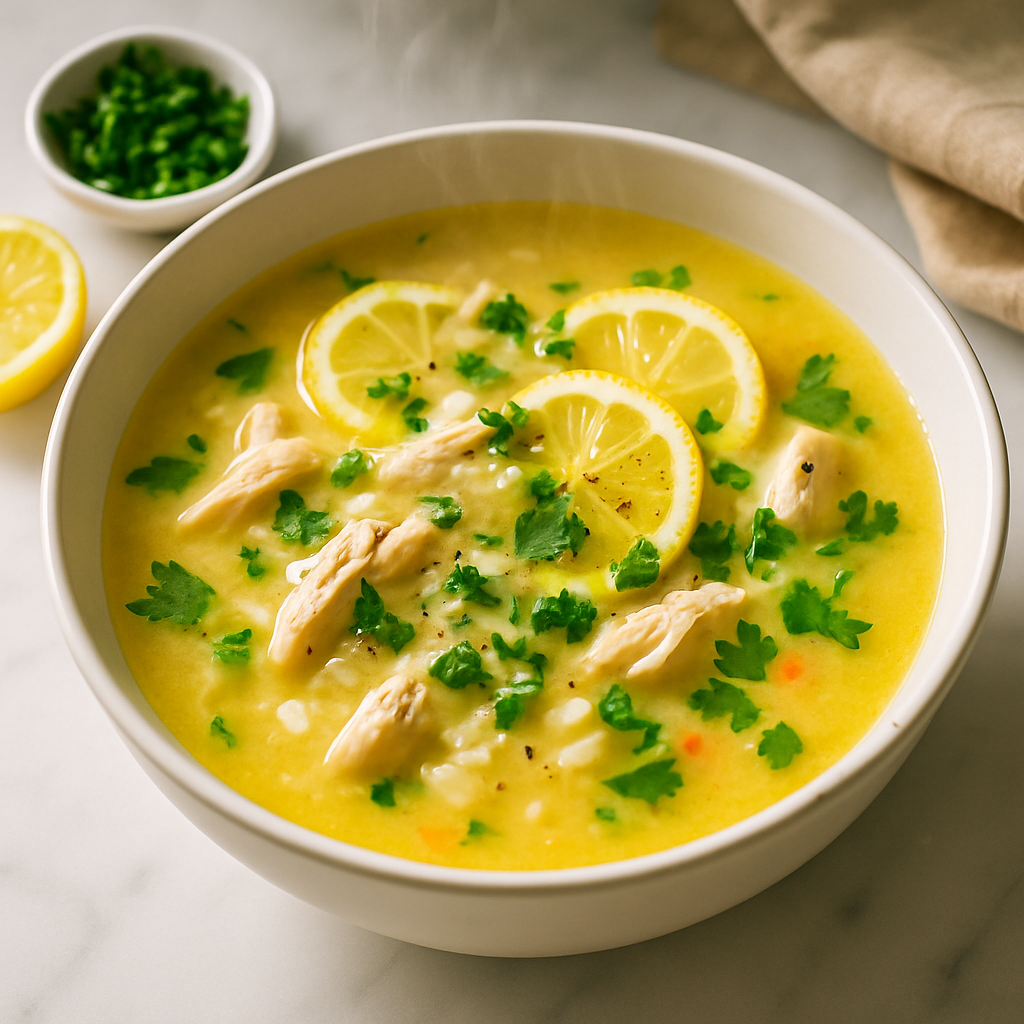 Greek Avgolemono Soup