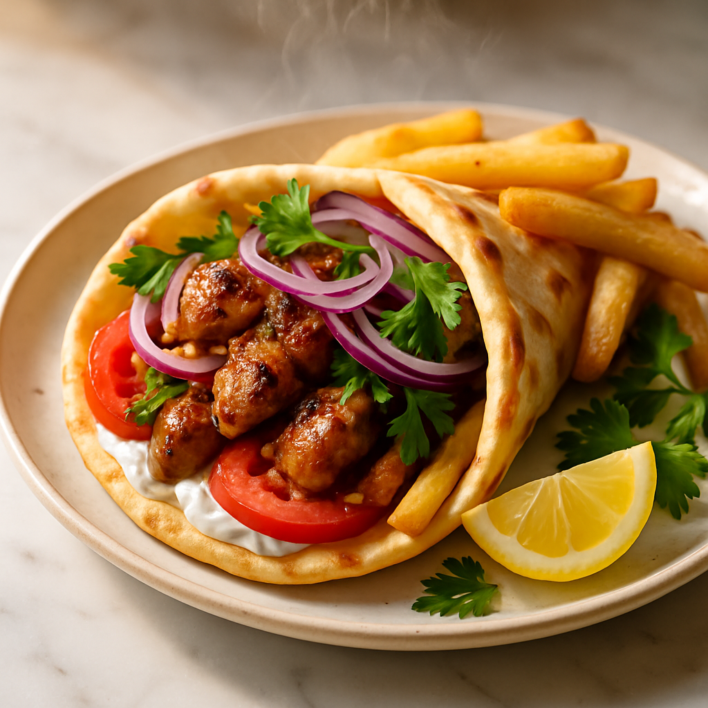 Greek Chicken Gyros