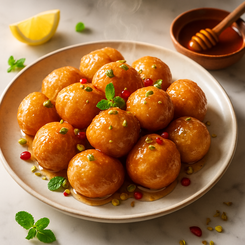 Greek Loukoumades Honey Puffs