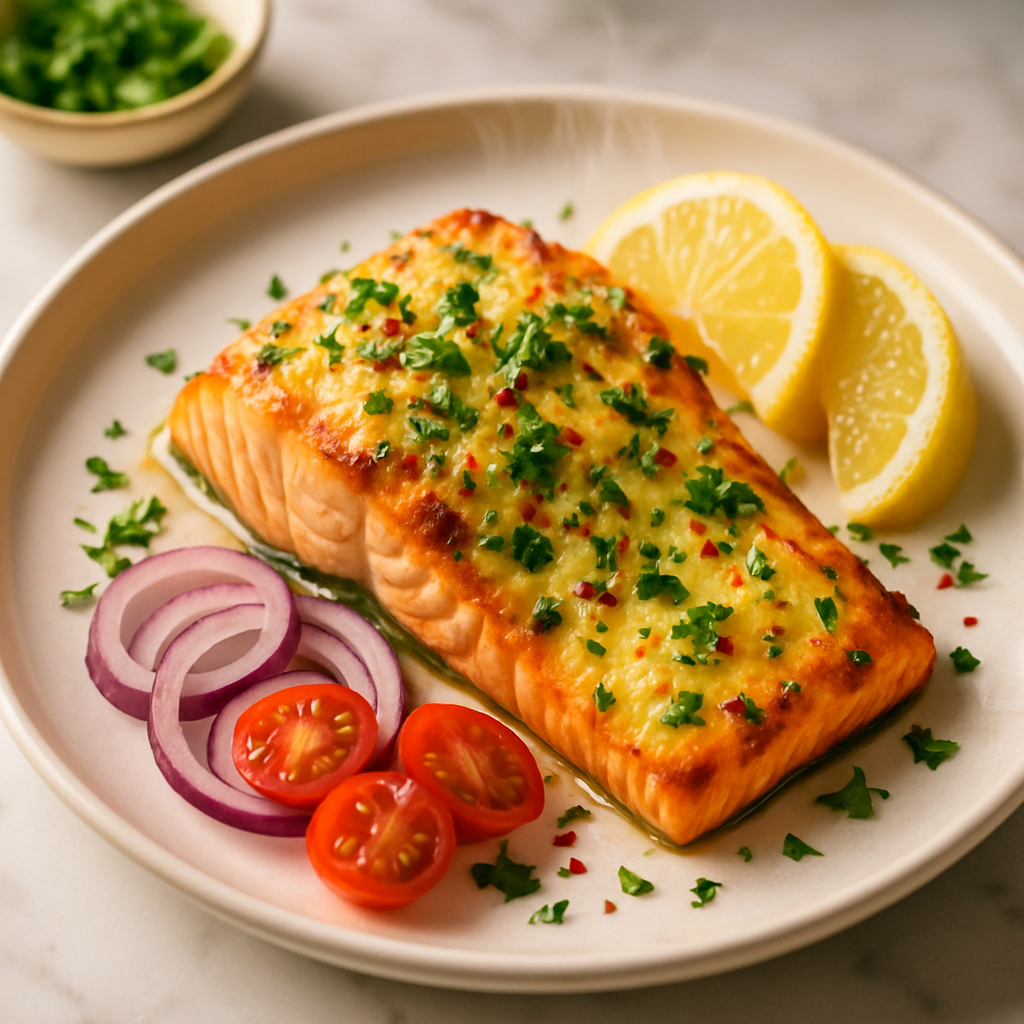 Greek Yogurt Baked Salmon