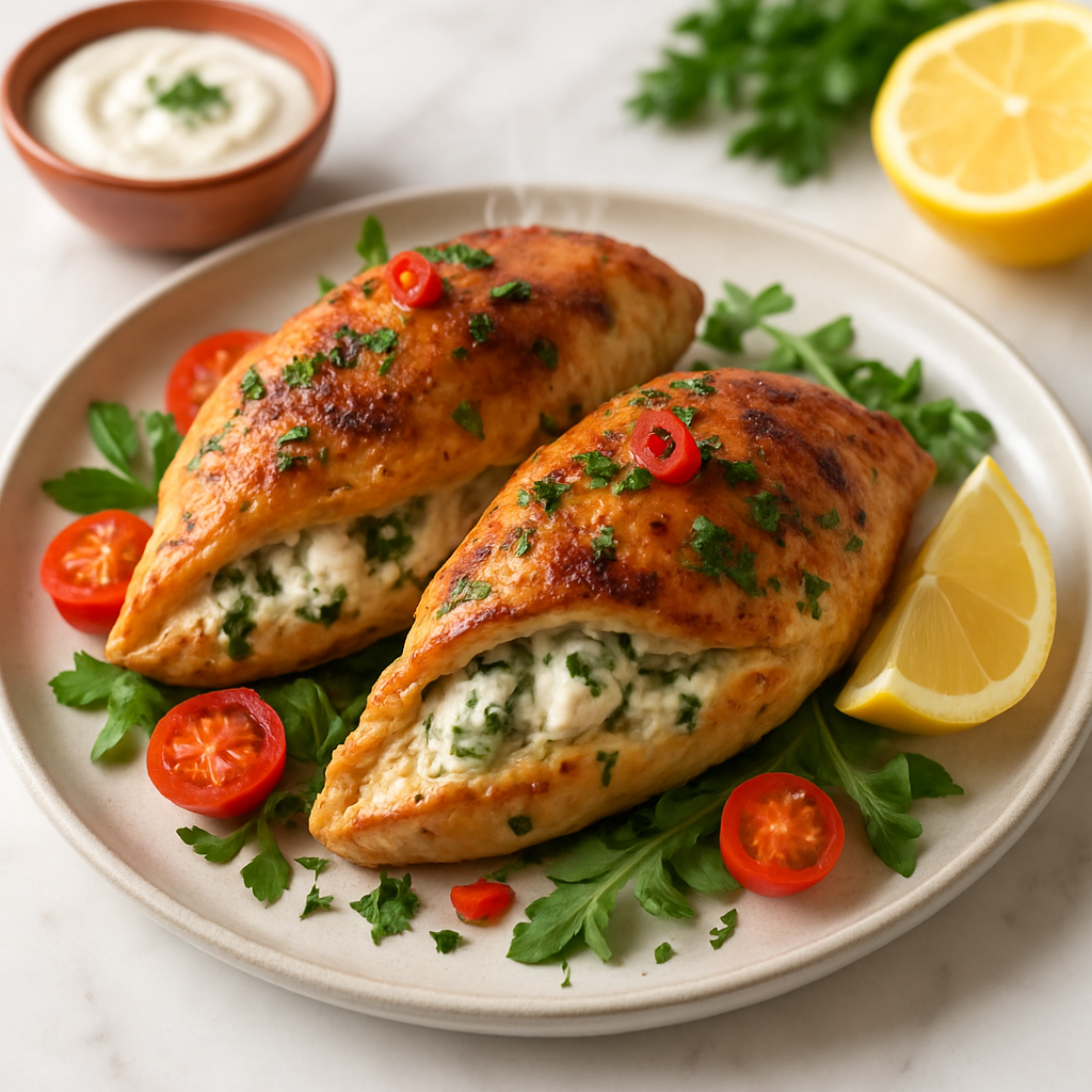 Greek Yogurt Stuffed Chicken Breast