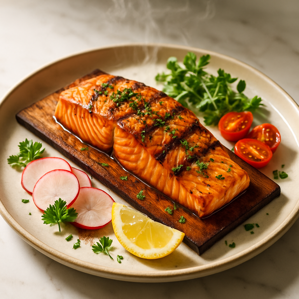 Grilled Cedar Plank Salmon