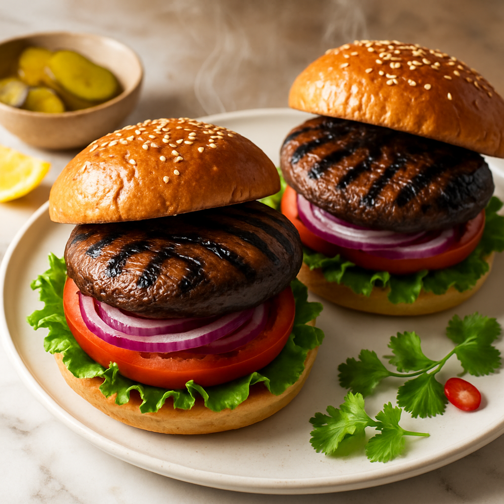 Grilled Portobello Mushroom Burgers